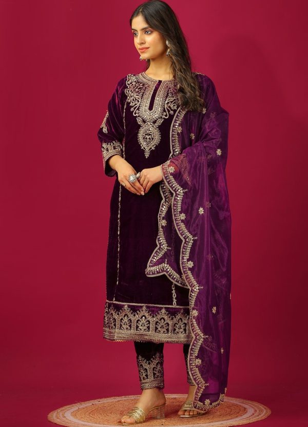 ZEEL FASHION ZF 5003 A DESIGNER VELVET SUITS