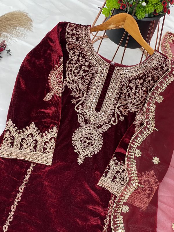 ZEEL FASHION ZF 5003 B DESIGNER VELVET SUITS