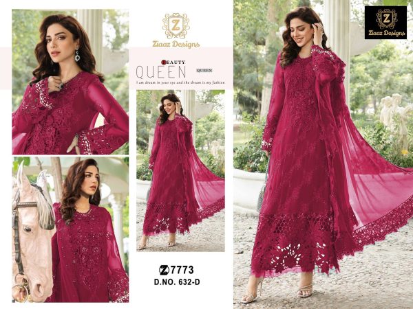 ZIAAZ DESIGNS 632 D PAKISTANI SUITS MANUFACTURER