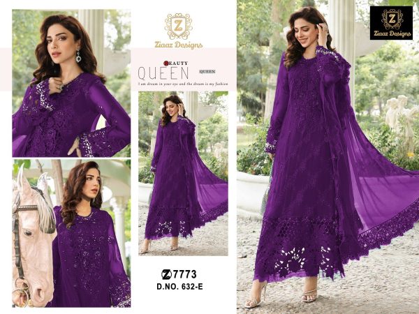 ZIAAZ DESIGNS 632 E PAKISTANI SUITS MANUFACTURER