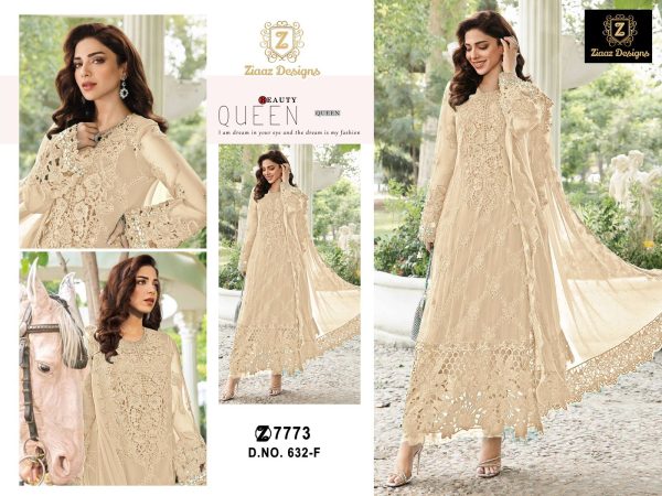 ZIAAZ DESIGNS 632 F PAKISTANI SUITS MANUFACTURER