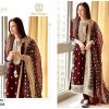 ZIAAZ DESIGNS 702 B GEORGETTE PAKISTANI SUITS