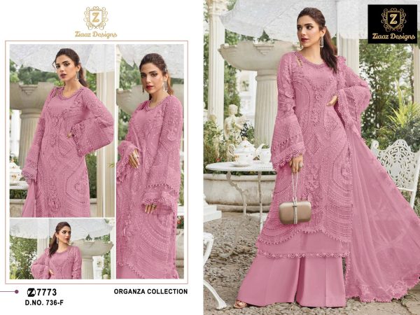 ZIAAZ DESIGNS 736 F PAKISTANI SUITS IN INDIA