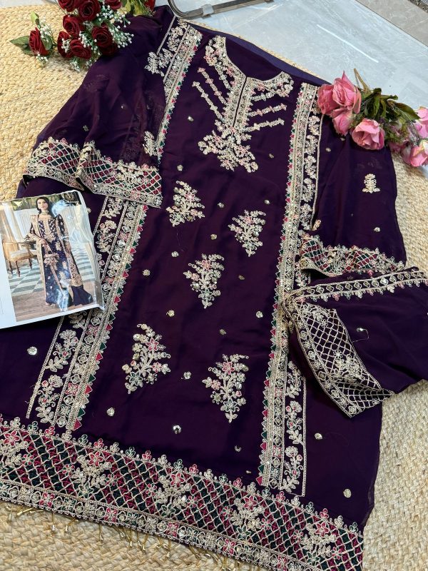 ZIAAZ DESIGNS 738 B PAKISTANI SUITS WHOLESALE