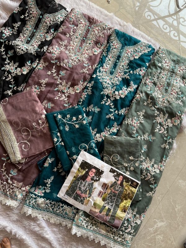 ZIAAZ DESIGNS 758 A B C D PAKISTANI SUITS ONLINE