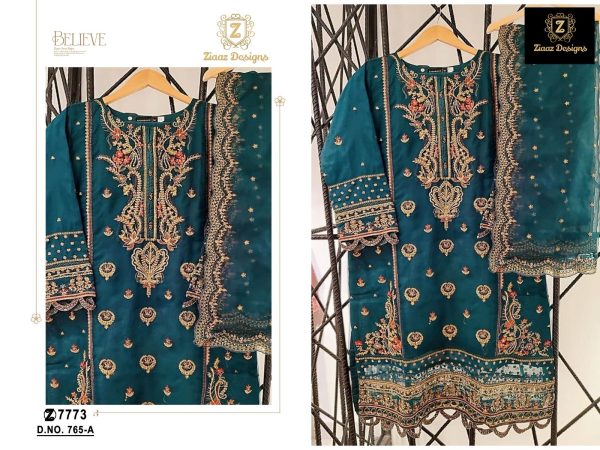 ZIAAZ DESIGNS 765 A PAKISTANI SALWAR SUITS