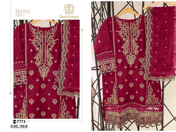 ZIAAZ DESIGNS 765 B PAKISTANI SALWAR SUITS