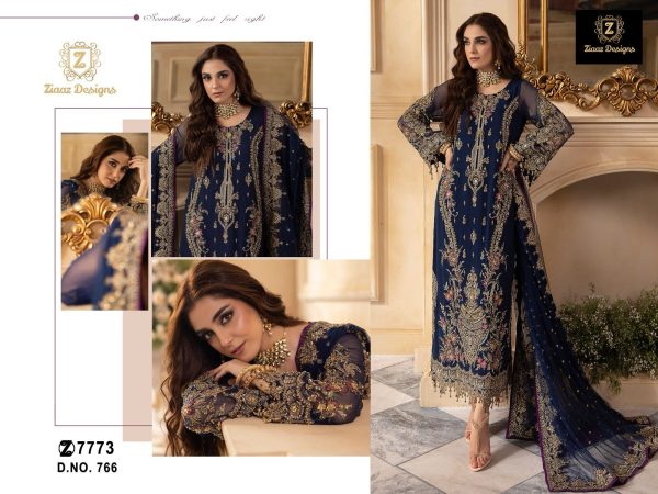 ZIAAZ DESIGNS 766 GEORGETTE SUITS WHOLESALE