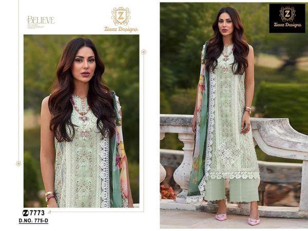 ZIAAZ DESIGNS 775 D PAKISTANI SALWAR SUITS