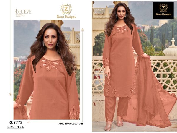 ZIAAZ DESIGNS 780 A B C D PAKISTANI SALWAR SUITS