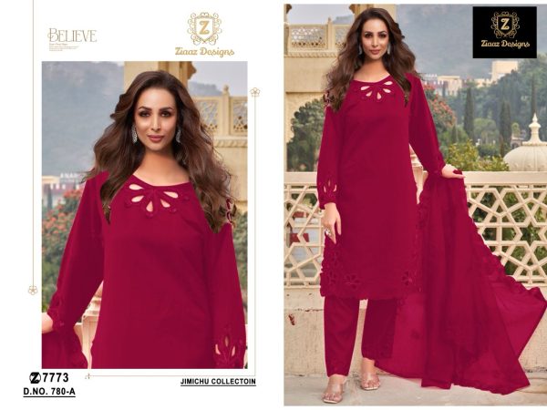 ZIAAZ DESIGNS 780 A B C D PAKISTANI SALWAR SUITS