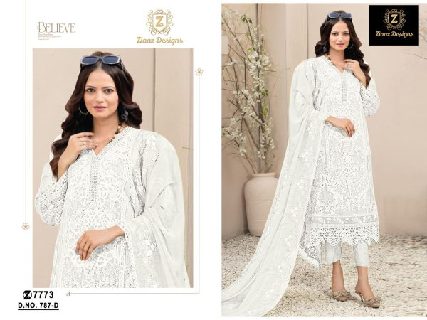 ZIAAZ DESIGNS 787 A B C D PAKISTANI SALWAR SUITS