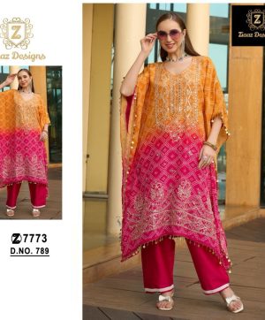 ZIAAZ DESIGNS 789 PAKISTANI KAFTAN SUITS