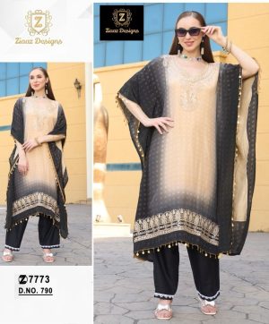 ZIAAZ DESIGNS 790 PAKISTANI KAFTAN SUITS