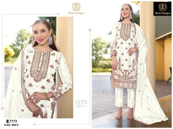 ZIAAZ DESIGNS 806 A B C D PAKISTANI SALWAR SUITS