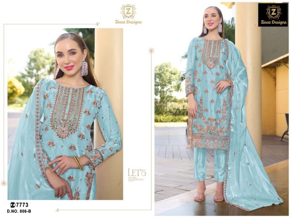 ZIAAZ DESIGNS 806 A B C D PAKISTANI SALWAR SUITS