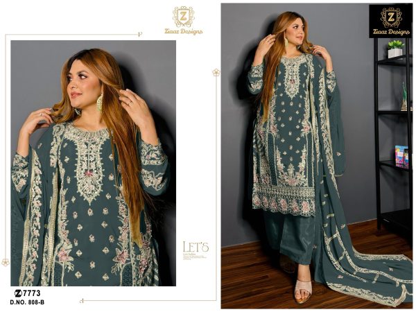 ZIAAZ DESIGNS 808 A B C D PAKISTANI SUITS