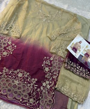 ZIAAZ DESIGNS 815 A ORGANZA PAKISTANI SUITS