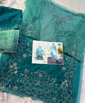 ZIAAZ DESIGNS 815 B ORGANZA PAKISTANI SUITS