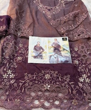 ZIAAZ DESIGNS 815 C ORGANZA PAKISTANI SUITS