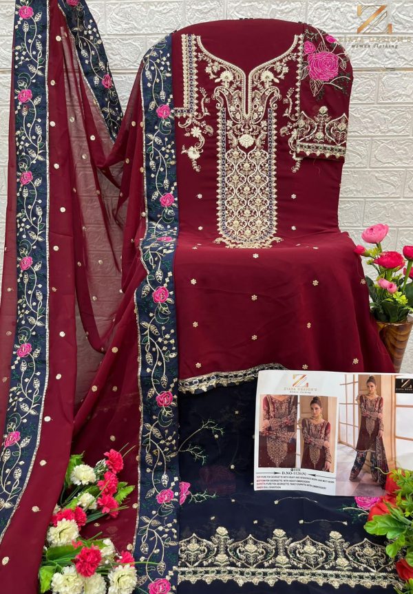 ZIAYA DESIGNS 1126 A GEORGETTE SALWAR SUITS