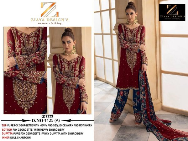 ZIAYA DESIGNS 1126 A GEORGETTE SALWAR SUITS