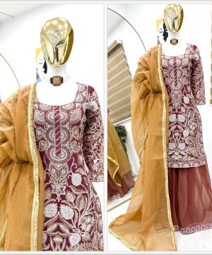 ZOYA CLOTHING ZC 9009 DESIGNER PLAZZO SUITS