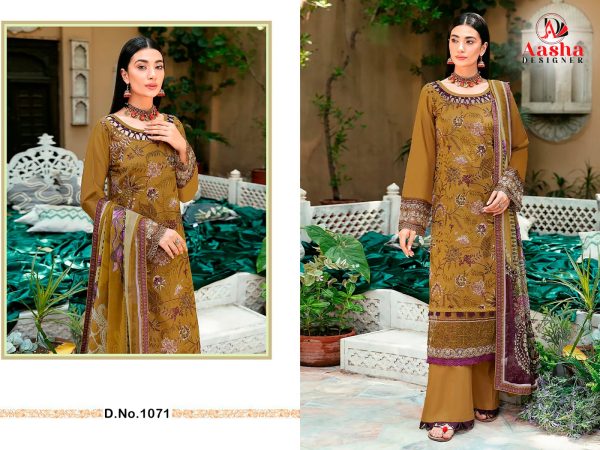 AASHA DESIGNER 1071 PAKISTANI SUITS IN INDIA