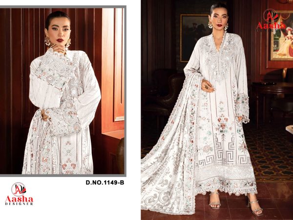 AASHA DESIGNER 1149 B PAKISTANI SUITS