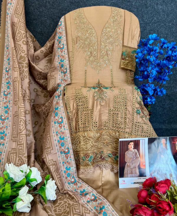 AASHA DESIGNER 1149 C PAKISTANI SUITS