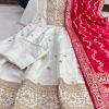 AKSHAR DESIGNER JASHN E BAHARA WHITE ANARKALI