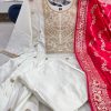 AKSHAR DESIGNER JASHN E BAHARA WHITE ANARKALI