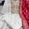 AKSHAR DESIGNER JASHN E BAHARA WHITE ANARKALI