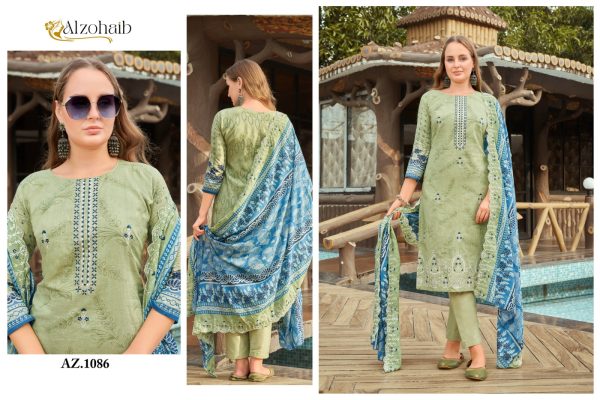 ALZOHAIB AZ 1086 PAKISTANI COTTON SUITS