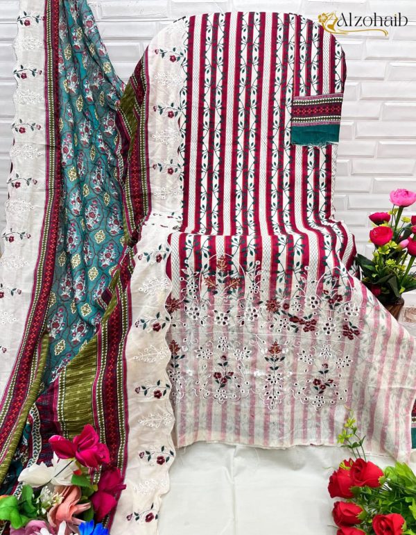 ALZOHAIB AZ 1087 PAKISTANI COTTON SUITS