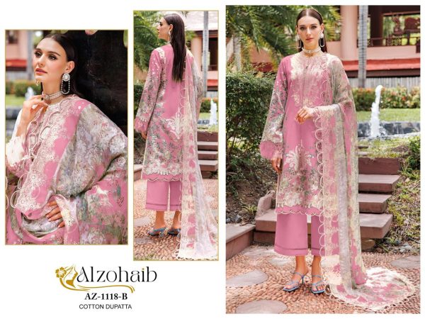 ALZOHAIB AZ 1118 B COTTON PAKISTANI SUITS IN INDIA