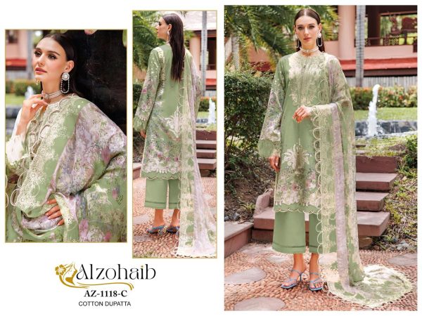 ALZOHAIB AZ 1118 C COTTON PAKISTANI SUITS IN INDIA