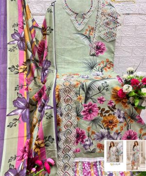 ALZOHAIB AZ 1189 PAKISTANI COTTON SUITS