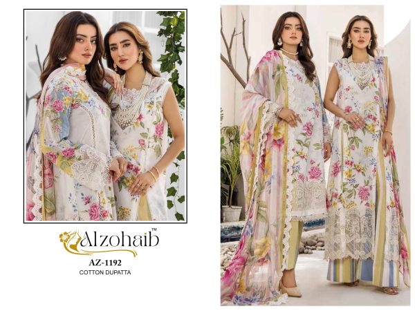 ALZOHAIB AZ 1192 PAKISTANI COTTON SUITS