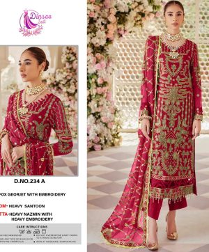 DINSAA SUIT 234 A SALWAR SUITS WHOLESALE