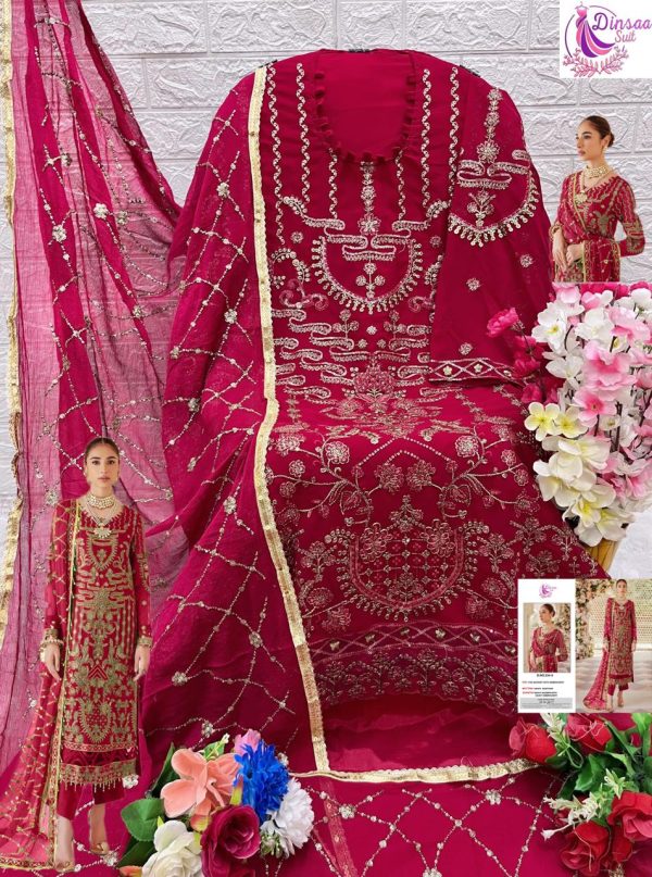 DINSAA SUIT 234 A SALWAR SUITS WHOLESALE