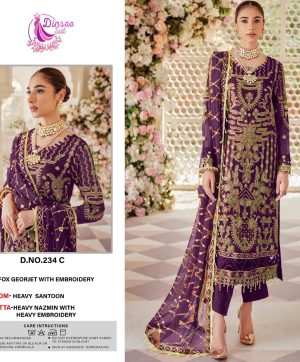 DINSAA SUIT 234 C SALWAR SUITS WHOLESALE