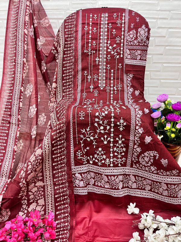 EZRA 1016 A PAKISTANI COTTON SALWAR SUITS