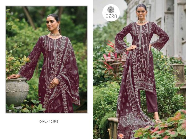 EZRA 1016 B PAKISTANI COTTON SALWAR SUITS