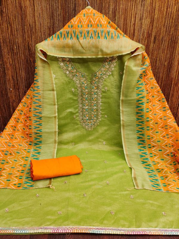 F 13 STUDIO MODAL CHANDERI SUITS MATERIALS