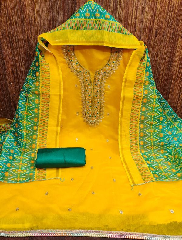 F 13 STUDIO MODAL CHANDERI SUITS MATERIALS