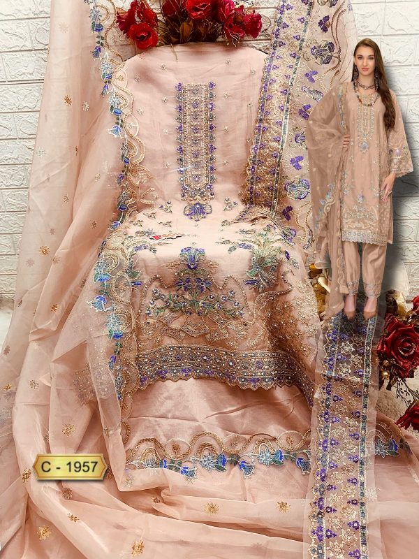 FEPIC C 1957 ROSEMEEN PAKISTANI SUITS