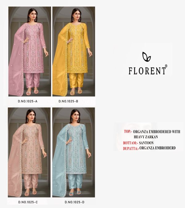 FLORENT 1025 A B C D PAKISTANI SALWAR SUITS