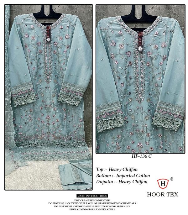 HOOR TEX HF 136 C READYMADE SALWAR SUITS