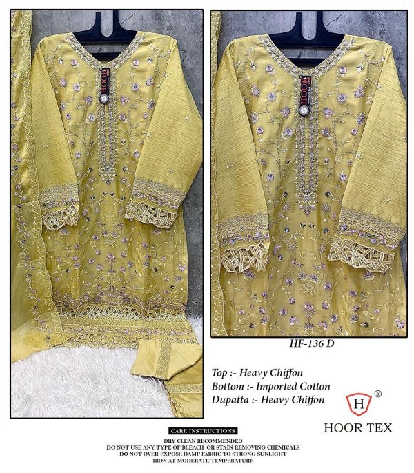 HOOR TEX HF 136 D READYMADE SALWAR SUITS